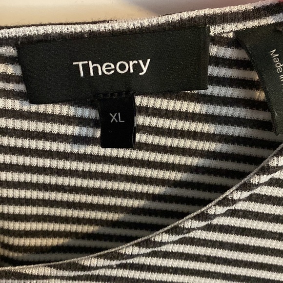 Theory Lowell Square Striped Tee MSRP $140 Great Reviews SZ S M L XL - Picture 7 of 11
